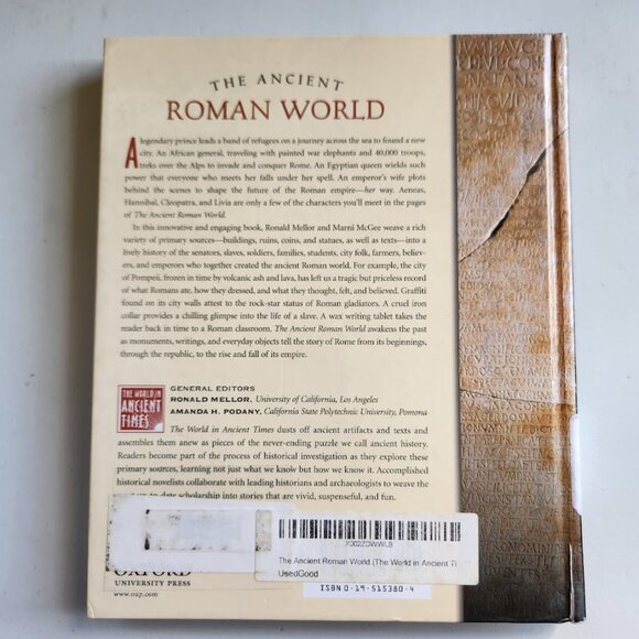 The Ancient Roman World Hardcover Textbook Book Reference Book 9780195153804 The - Picture 2 of 16